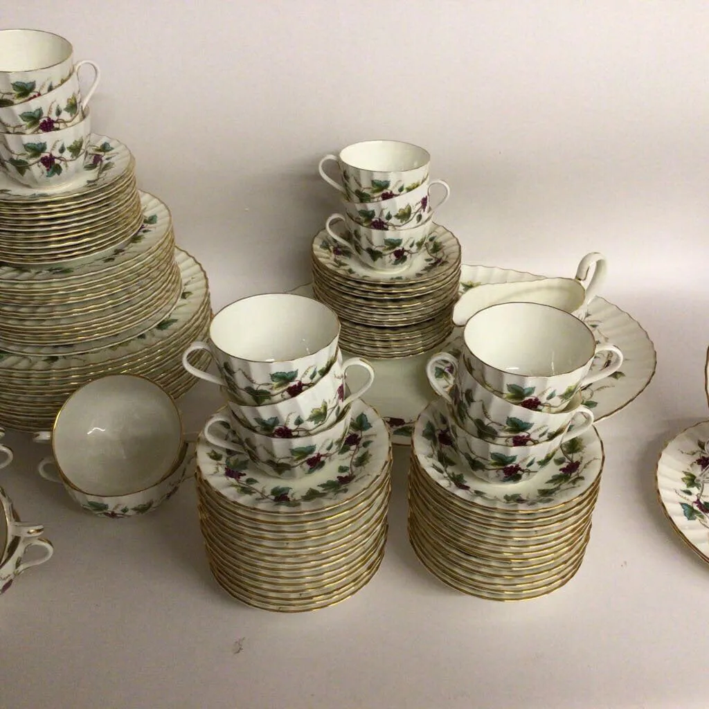 104 pc. Royal Worcester Bacchanal China Set of 12