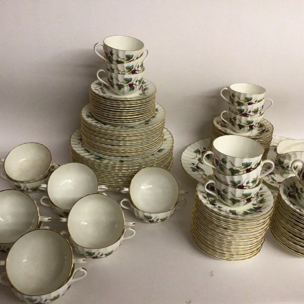 104 pc. Royal Worcester Bacchanal China Set of 12