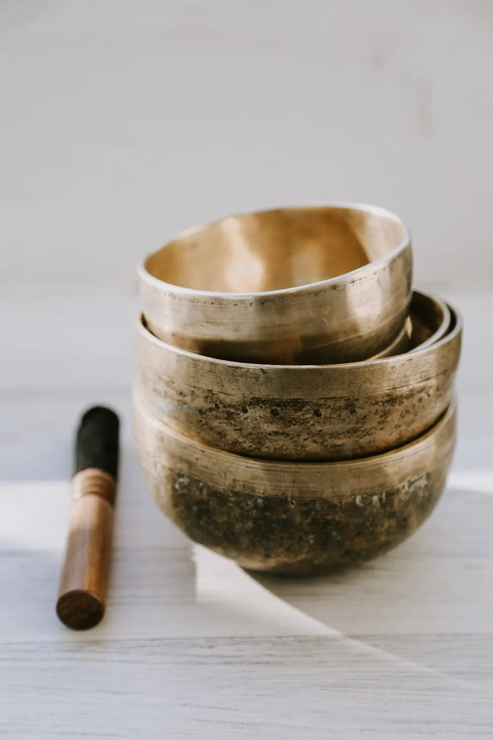 A Very Old Collection of Heirloom Thado Singing Bowls