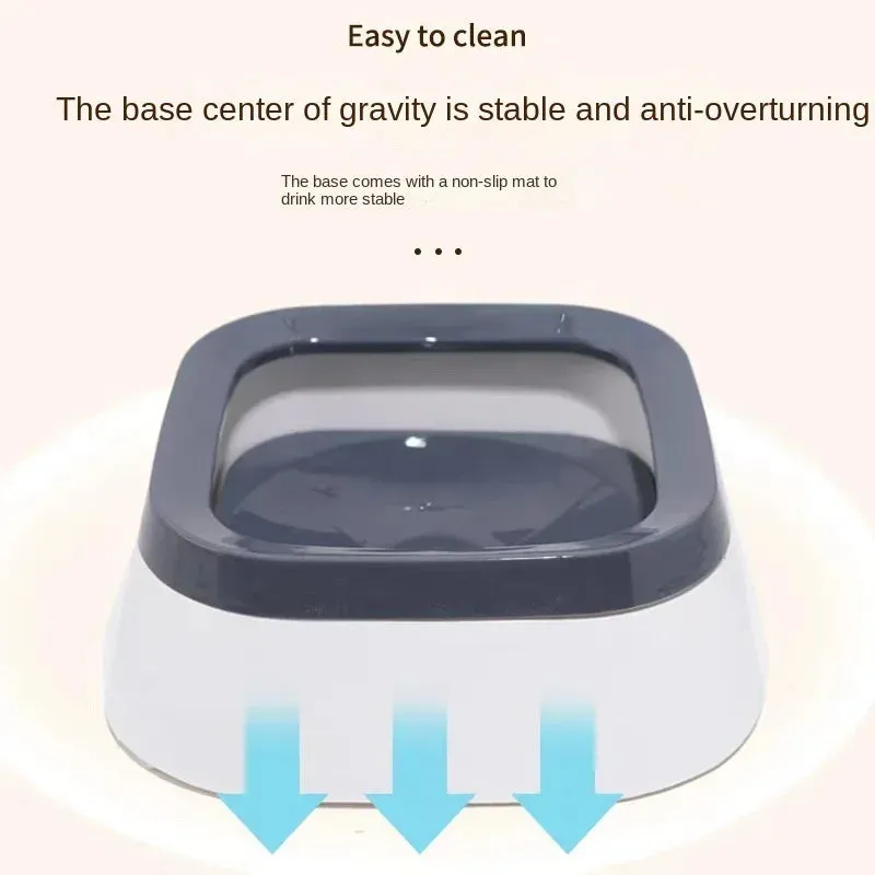 Anti-splash Water Bowl For Dogs 1L Large Capacity Drinker Drinking Bowls Dog Waterer For Puppy Cat Pet Accessories