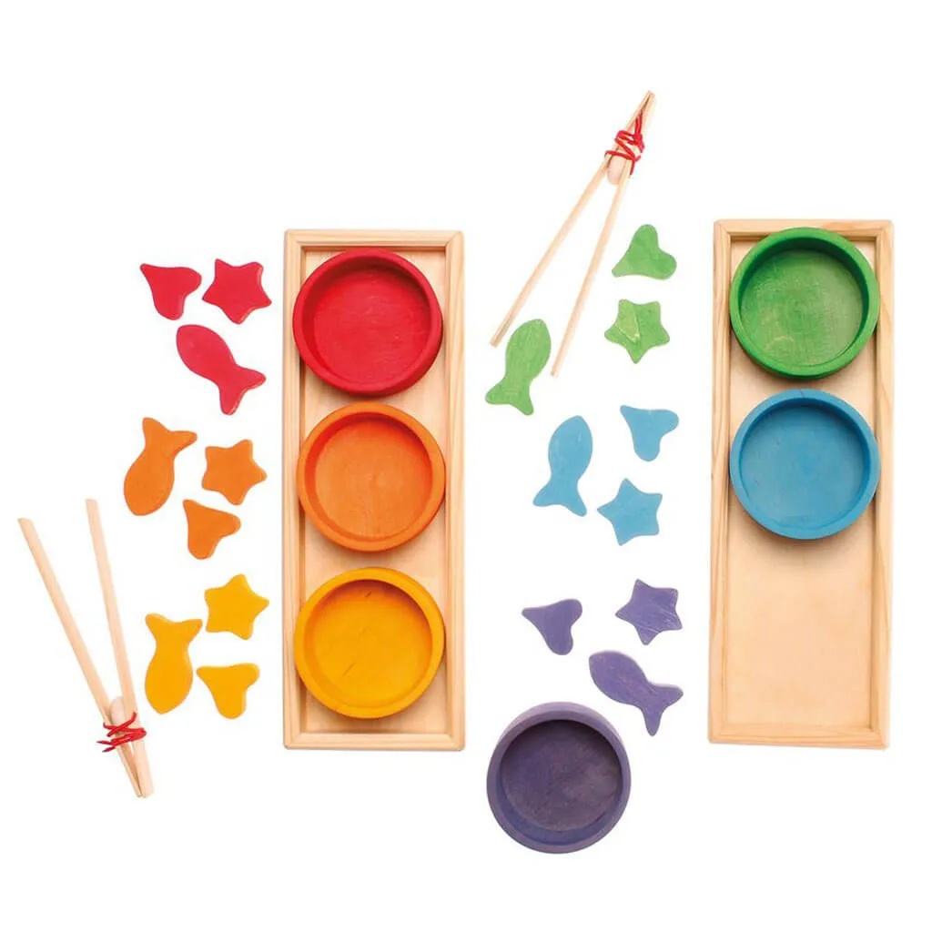 Authentic Grimm's Rainbow Bowls Sorting Game