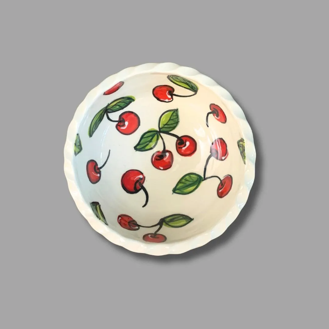 Cherry Dip Bowls: set of 3