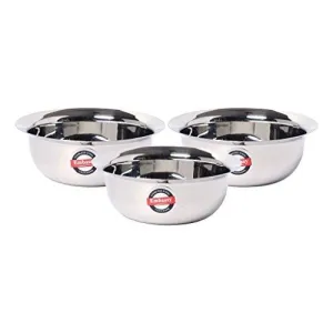 Embassy Stainless Steel Eco Bowl, Pack of 3, Size 00, 250 ml/Bowl