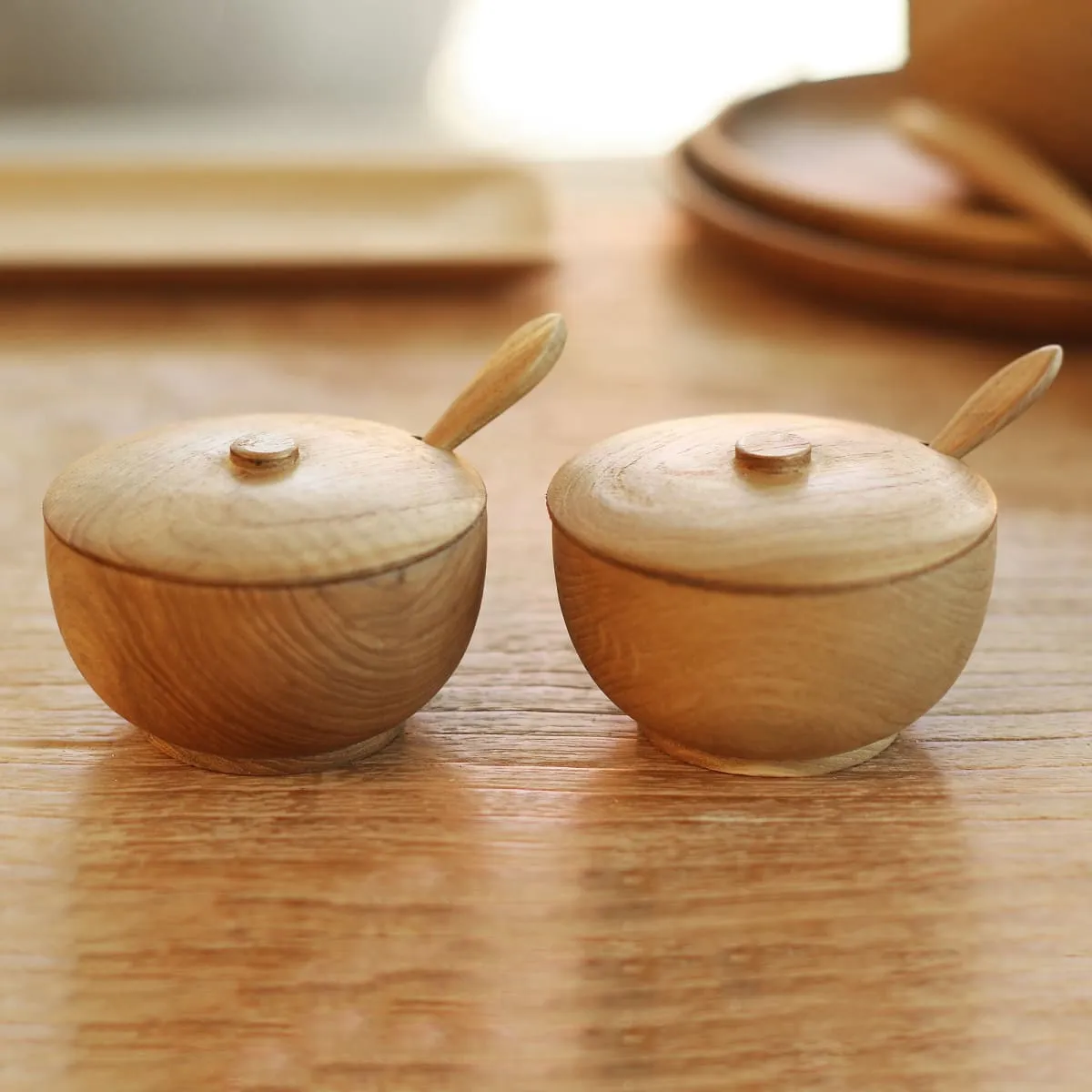 Novica Delicious Duo Teak Wood Condiment Bowls (Pair)