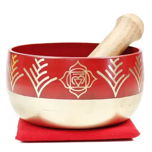 Root Chakra (Red) Singing Bowl Gift Set Medium