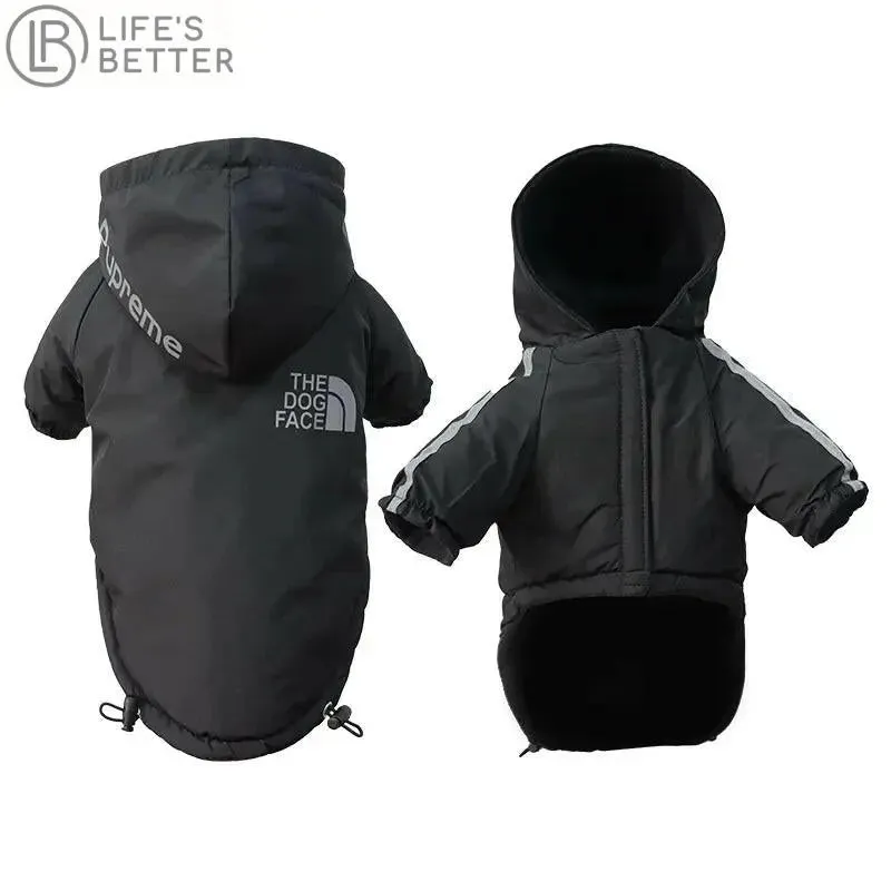 The Dog Face - Waterproof Reflective Premium Fleece Lined  Dog Jacket Coat