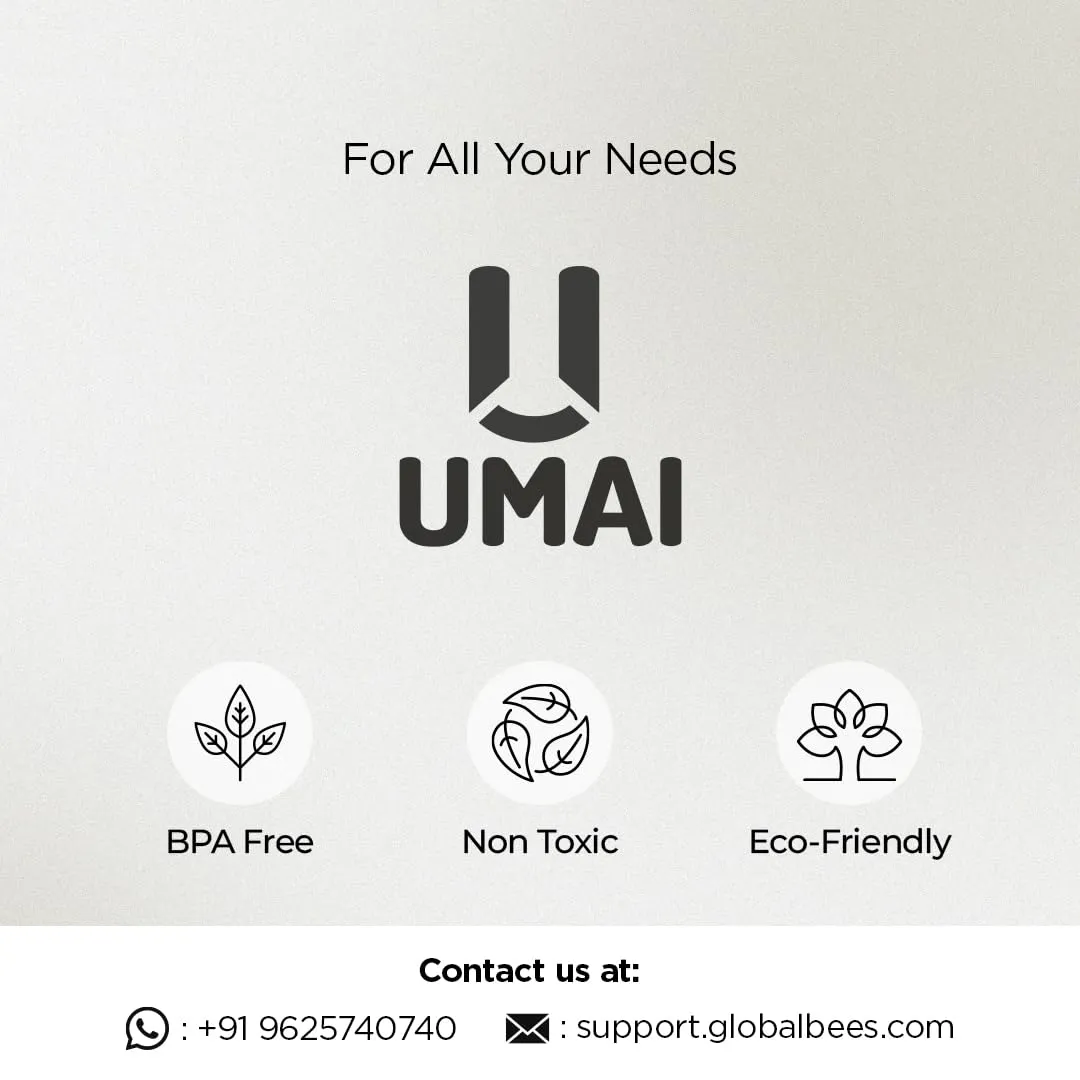 Umai Head Scalp Massager Shampoo Brush/Comb | Hair Massager for Hair Growth | Scalp Exfoliator for Dandruff Removal | Wet and Dry Haircare | Long and Soft Silicon Bristles | White